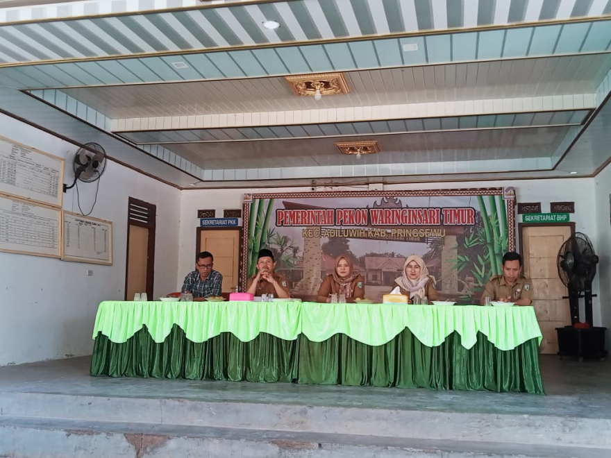 Pembinaan dan Evaluasi Inspektorat Tentang Penggunaan Anggaran Pendapatan dan Belanja  Pekon Waringinsari Timur